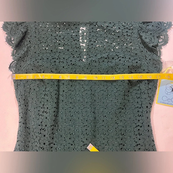 CECE Hunter green lace mini dress size 4. - Picture 11 of 13